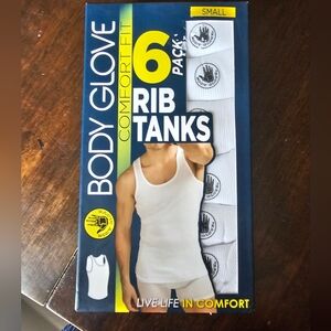 Body Glove White Rib Tanks 6-Pack